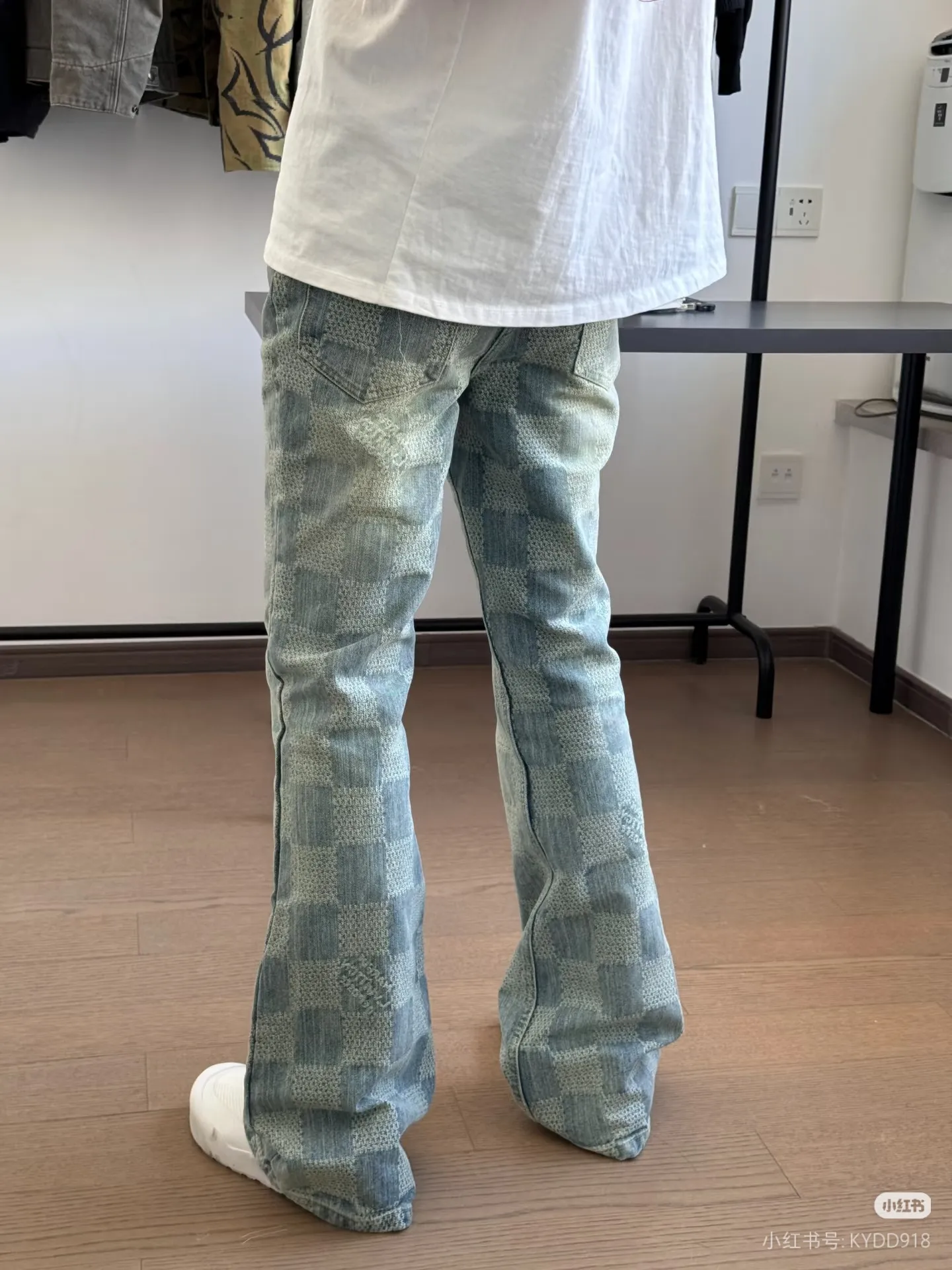 Louis Vuitton/Louis Vuitton checkerboard jeans